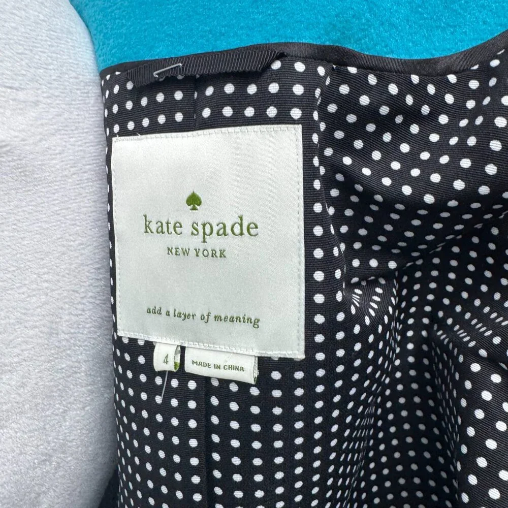 Kate Spade New York Colorblock  “Garby” Wool Coat Size 4